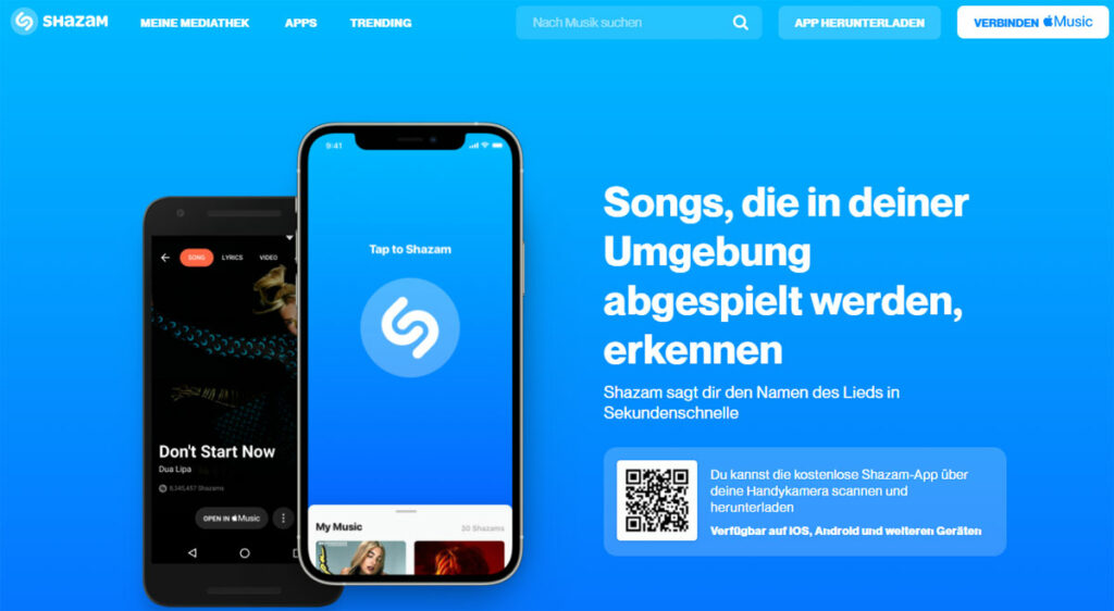 Lieder finden mit Shazam