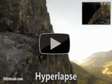 Animiertes Hyperlapse Gif Bergsteigen